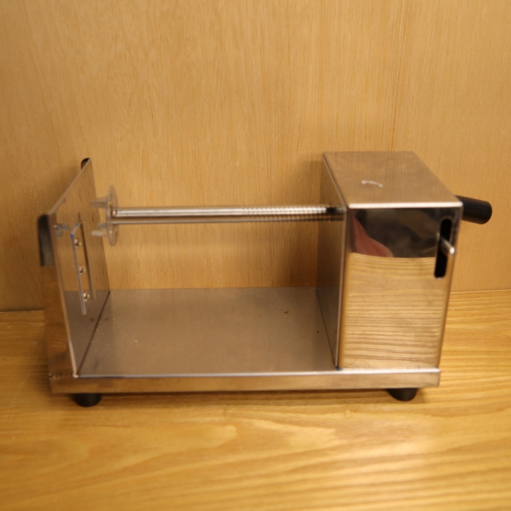 Stainless Steel Manual Spiral Potato Slicer Twisted Chip Curly Fry Cutter